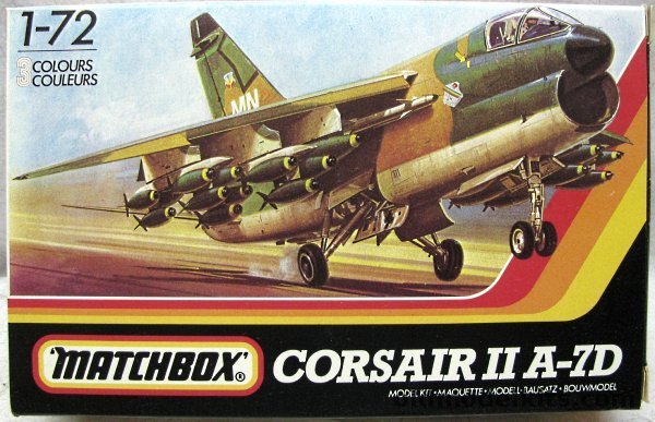 Matchbox 1/72 LTV A-7D Corsair II - 356 TFS 'Green Demons' 354 TFW South Carolina 1972 or 357 TFS 'Licking Dragons' 355 TFW Arizona, PK-101 plastic model kit